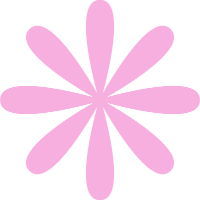 pink flower shape